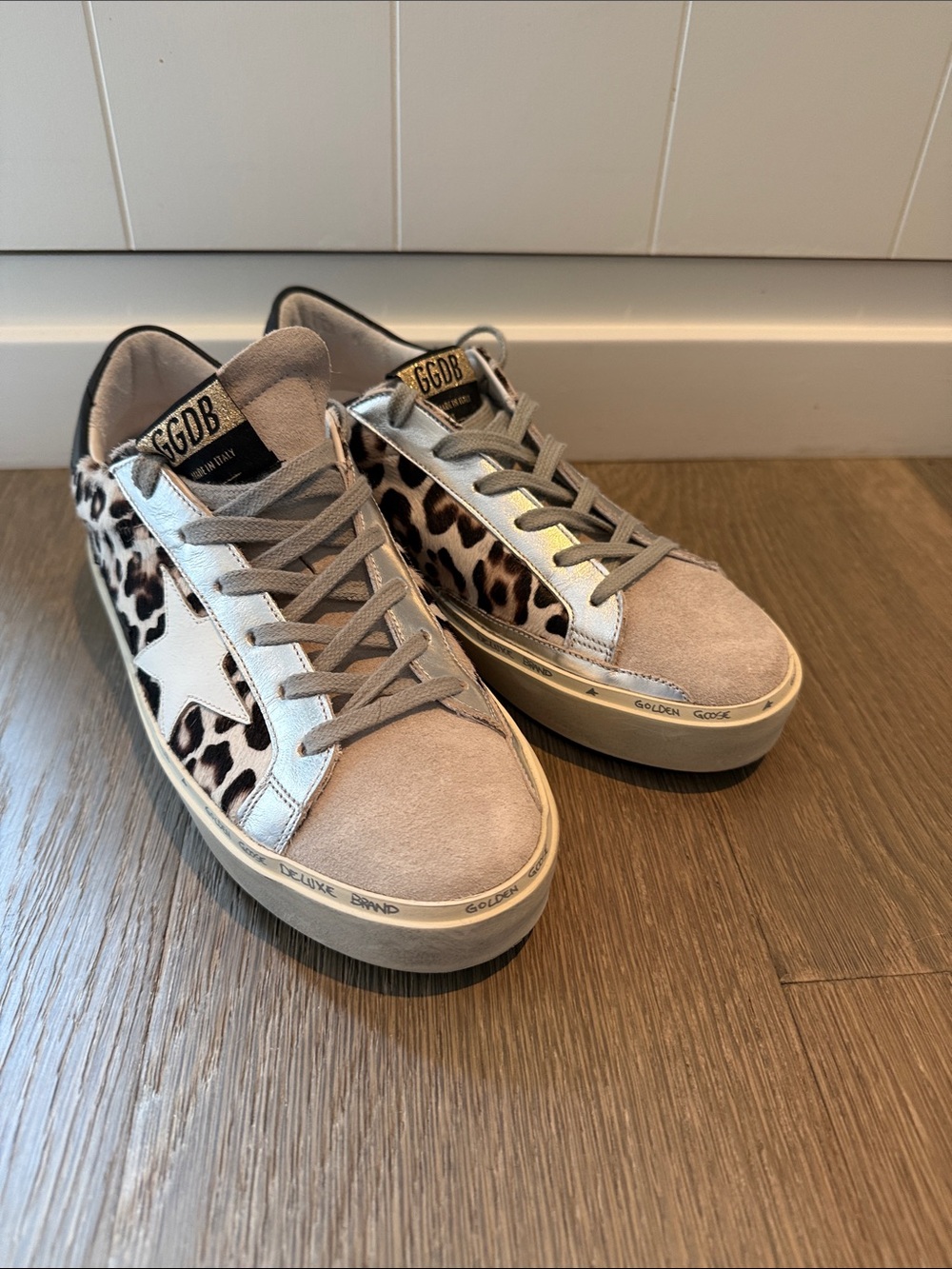 Golden Goose Leopard Sneakers